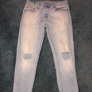 Hollister white wash jeans